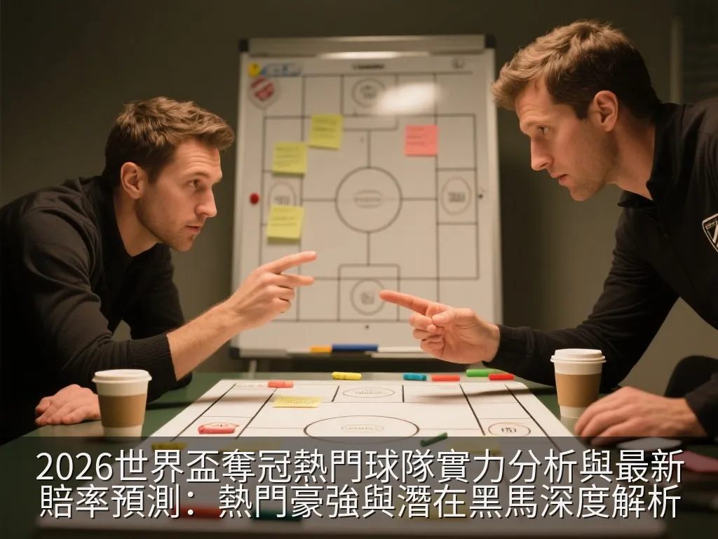一個發光的金色獎盃放置在現代化足球場中央的抽象遠景